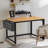 39" Rolling Computer Desk With 4 Smooth Wheels, Simple Style Mobile Writing Desk Home Office Study Table Movable Workstation With Metal Frame