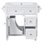Meuble-lavabo de 30 po avec lavabo supérieur, meuble-lavabo moderne avec 2 tiroirs et tiroir escamotable, meuble-lavabo simple-107087785