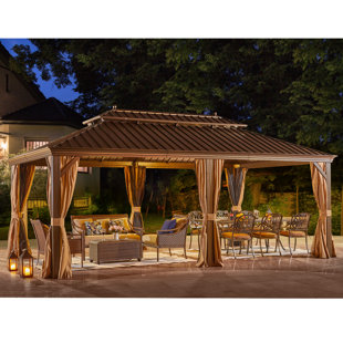 EROMMY Metal Patio Gazebo - Wayfair Canada