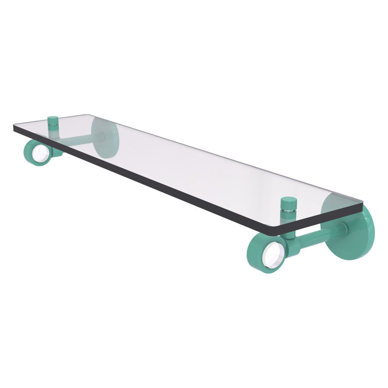 Tablette flottante Clearview, H 3,3 po x l 22 po x P 5,65 po, Vert écume de mer