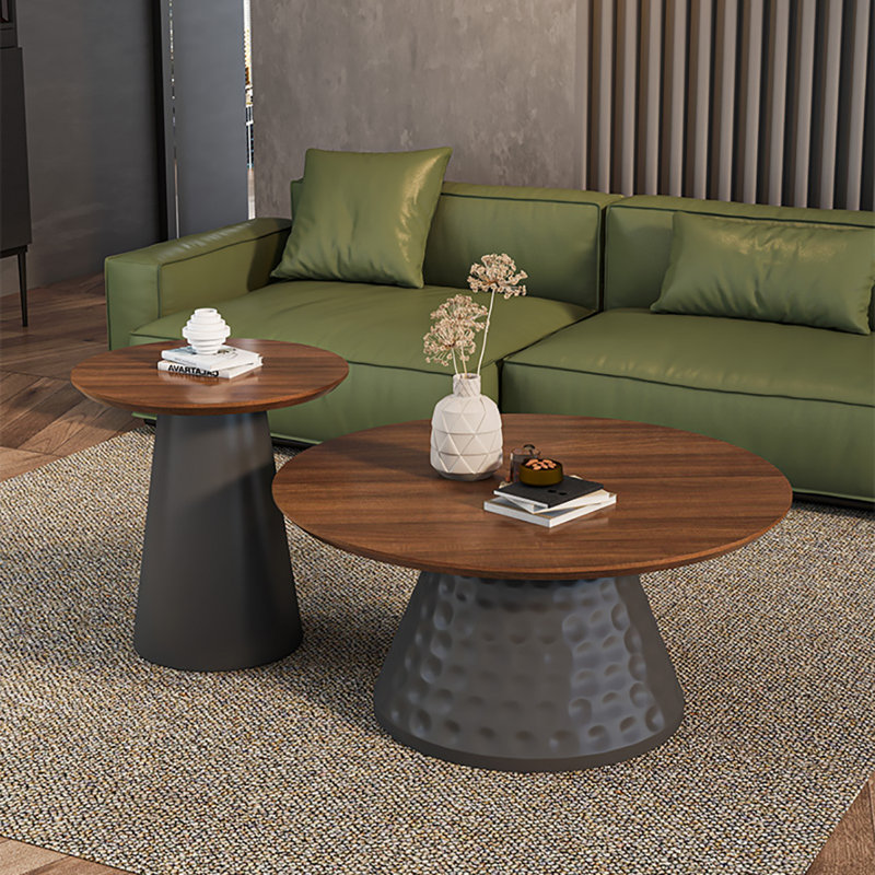 Combinaison de table basse American, Brun