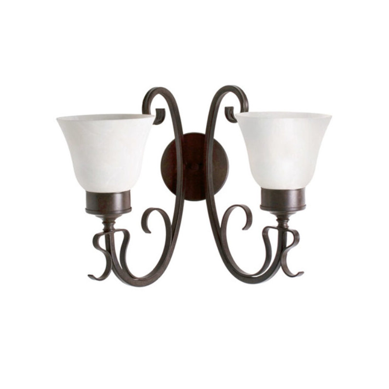 Mirasol Stainless Steel Armed Sconce, Antique Iron Gate