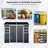 4X8ft Resin Outdoor Storage Shed With Two-Window And Double-Door,Plastic Shed With Floor For Gargen,Patio,Yard,Lawn-123375779-123375770