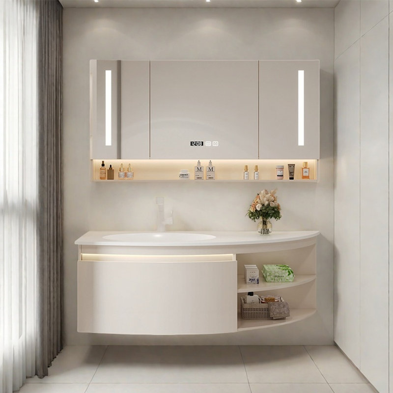 Armoire de salle de bain Nordic, H 19,69 po x l 51,18 po x P 19,69 po