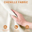 Chenille beige à quatre places avec caractéristiques ergonomiques et coussin lombaire, base en bois massif, éponge, capitonnage exquis, confortable, convient à plusieurs espaces de vie-1833950576
