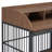 Versatile Heavy Duty Dog Crate with Lockable Wheels and Double Layer Storage