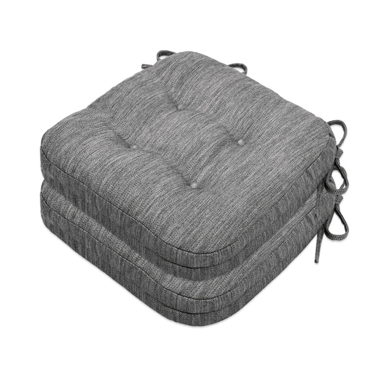 Coussins de chaise d'intérieur pour salle à manger (ensemble de 2, Gris