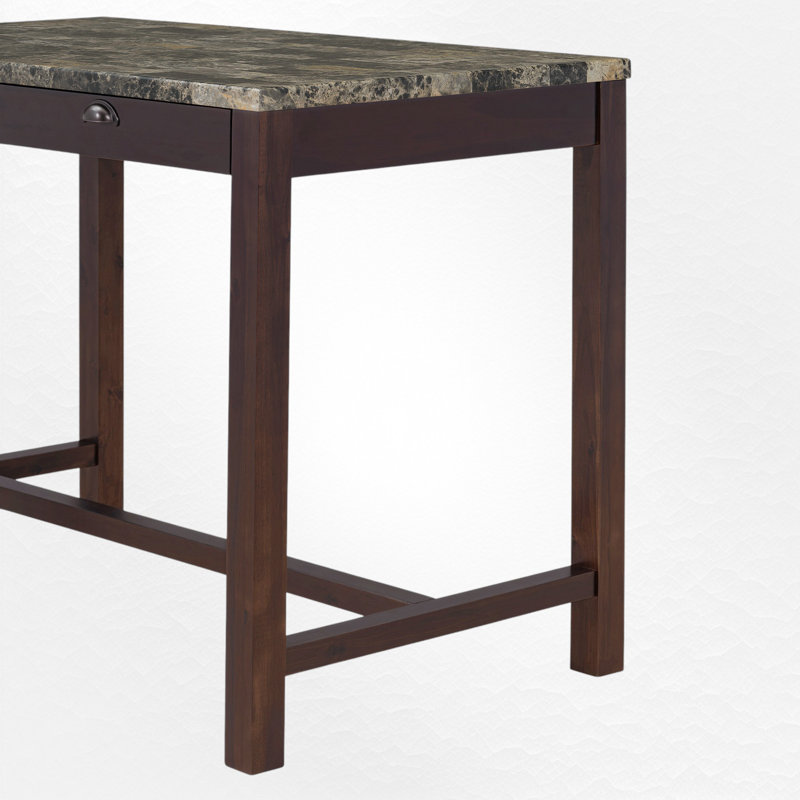 Ensemble de salle à manger pour 2 personnes, Gris/noyer, 5