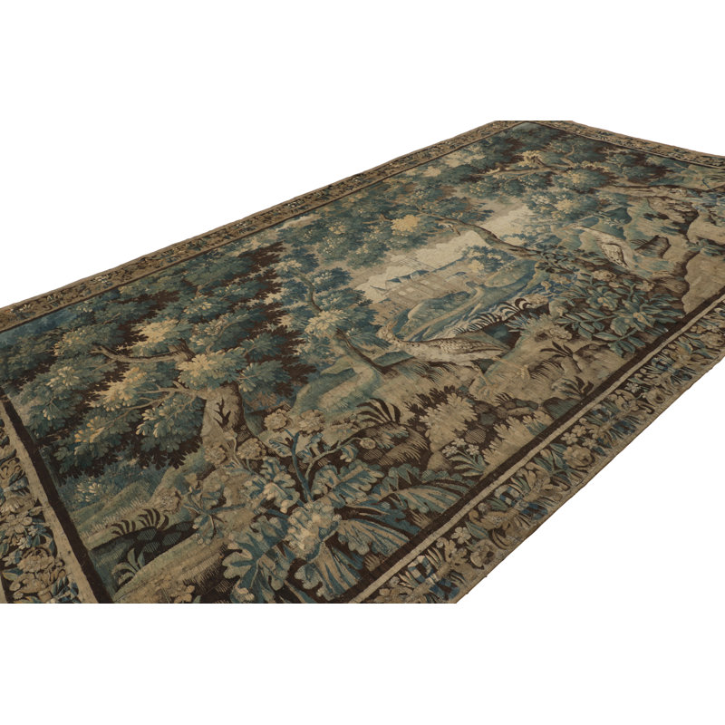 European, Antique One-of-a-Kind 9'X15'6 Area Rug