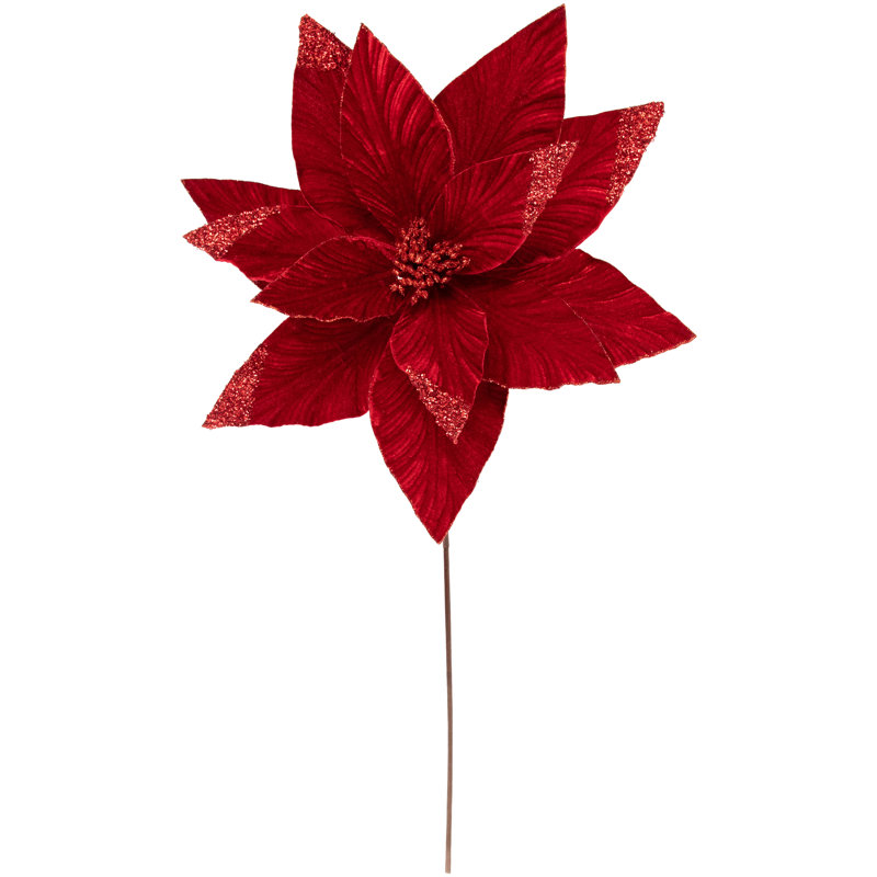 24'' Fabric Plants & Flowers Pick