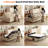 59.06"Modern Armless Convertible Sofa Bed with Plush Chenille, 5-Layer Cushioning for Small Spaces-1406171363-1406171361