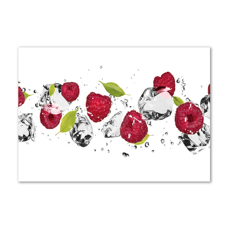 Raspberry And Water - Wrapped Canvas Print