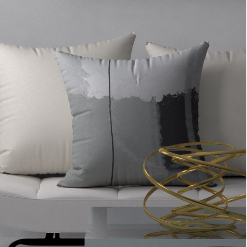 Housse de coussin décorative carrée et luxueuse Selen, 24" X 24"
