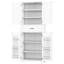 Armoire de salle de bain blanche - rangement multifonctionnel, tablette réglable, glissières de rangement fonctionnelles, blanc, rails, tablette-1032296540