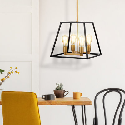 Luminaire suspendu campagnard moderne à 4 lumières Adetomiwa