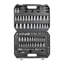 Ensemble de 106 douilles professionnelles à cliquet - trousse à outils robuste en acier au chrome vanadium pour la réparation automobile et la maison