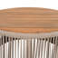 Table basse d'extérieur en corde de rotin, table de salon