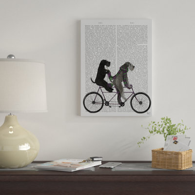 " Schnauzer Tandem Text " by Fab Funky