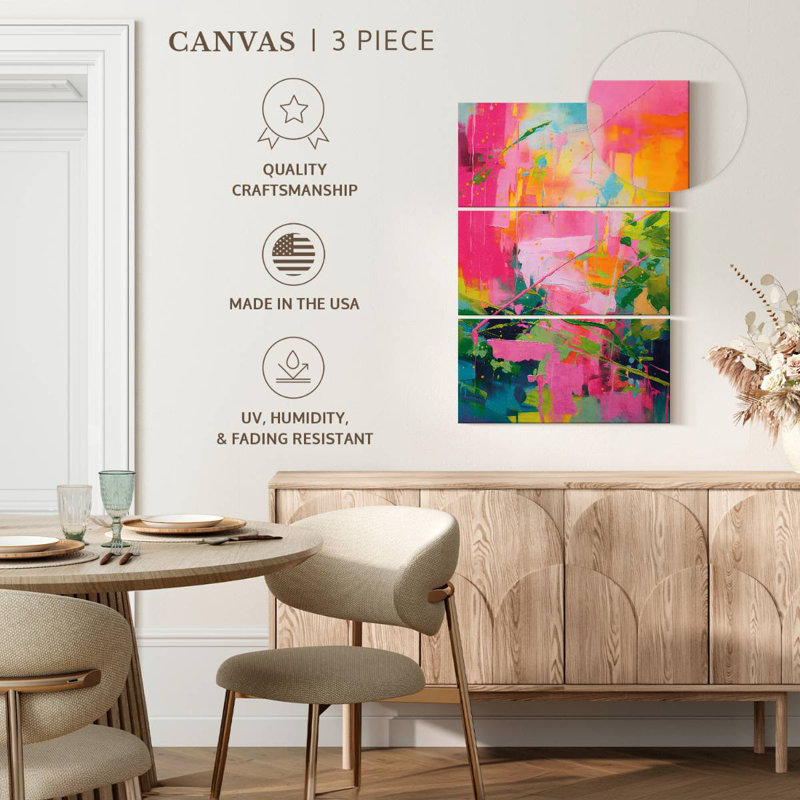 Avery Abstract Vibrant Hues, 32" H x 20" W