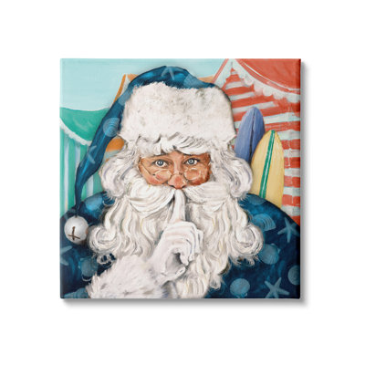 " Nautical Santa Claus Quiet Hand Gesture Beach Tents " by Patricia Pinto