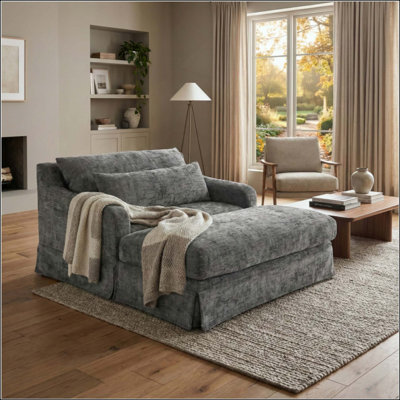 Chenille Sofa Bed,Sofa Cama, Sleeper Sofa, Loveseat Sofa, Casual Sofa With Textured Surface And Two Cushions, Suitable For Living Room