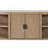 Curved 2-Door Console Table W/ Marble Top