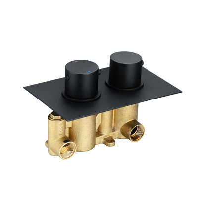 Zella Double Concealed Thermostatic Shower Valve