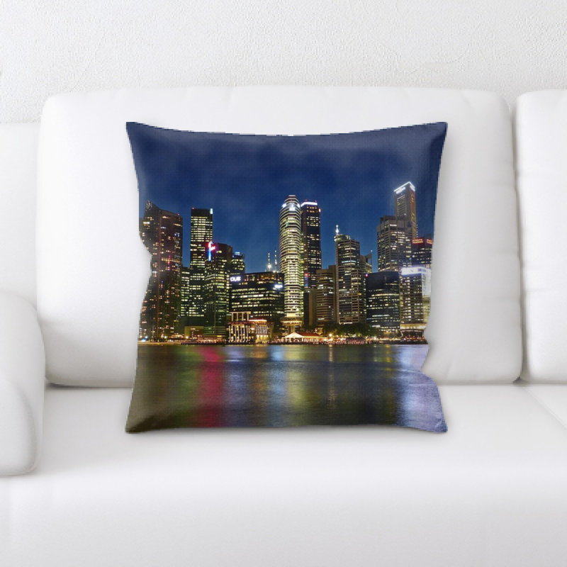 Coussin en peluche de singapour river