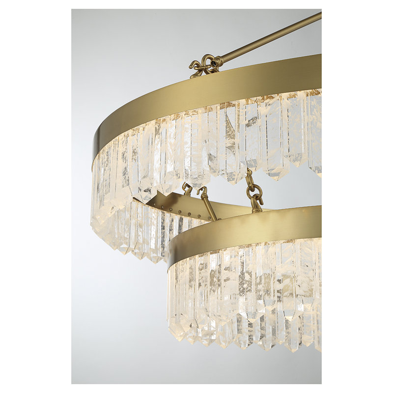 Landon 2-Light LED Hubbs in Warm Brass