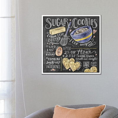Sugar Cookies Recipe - Print on Canvas