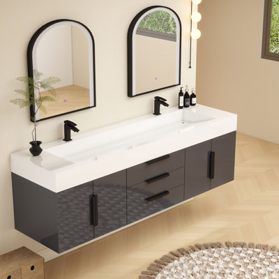 Meuble-lavabo simple mural 72 po Jessica