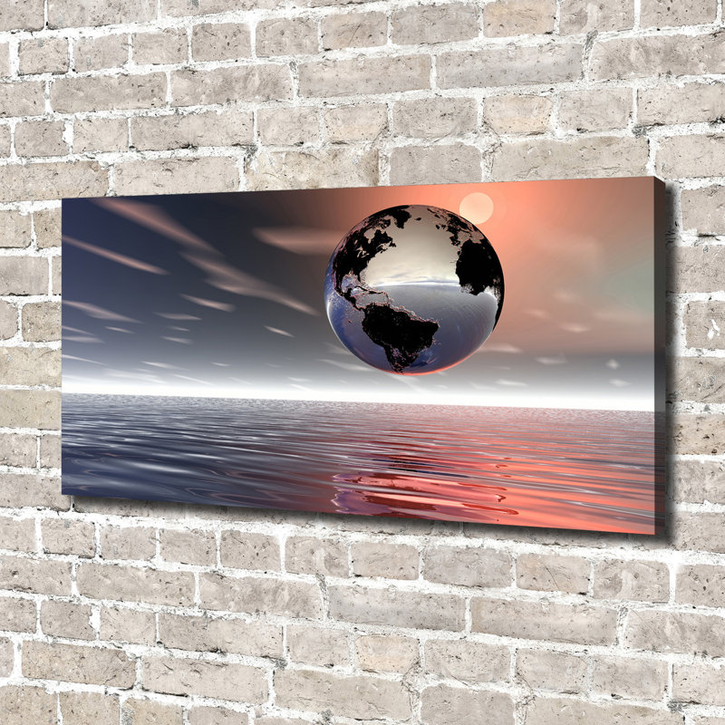 Planet Earth - Wrapped Canvas Print, Canvas, 70cm H x 140cm W