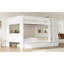 Full size Multifunctional Bunk Bed with Desk and Bookshelves, Drawers, White