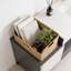 Paniers de rangement en corde de papier tissés à la main avec poignées en bois, paquet de 2 paniers de rangement en osier pour garde-manger, cuisine, tablettes et décoration intérieure-1039748587