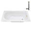 Baignoire de trempage en acrylique 66 po x 34 po, drain inclus-97544682