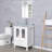 Olivette 24'' Single Bathroom Vanity Set with Vessel Sink, Faucet, Drain-517938708
