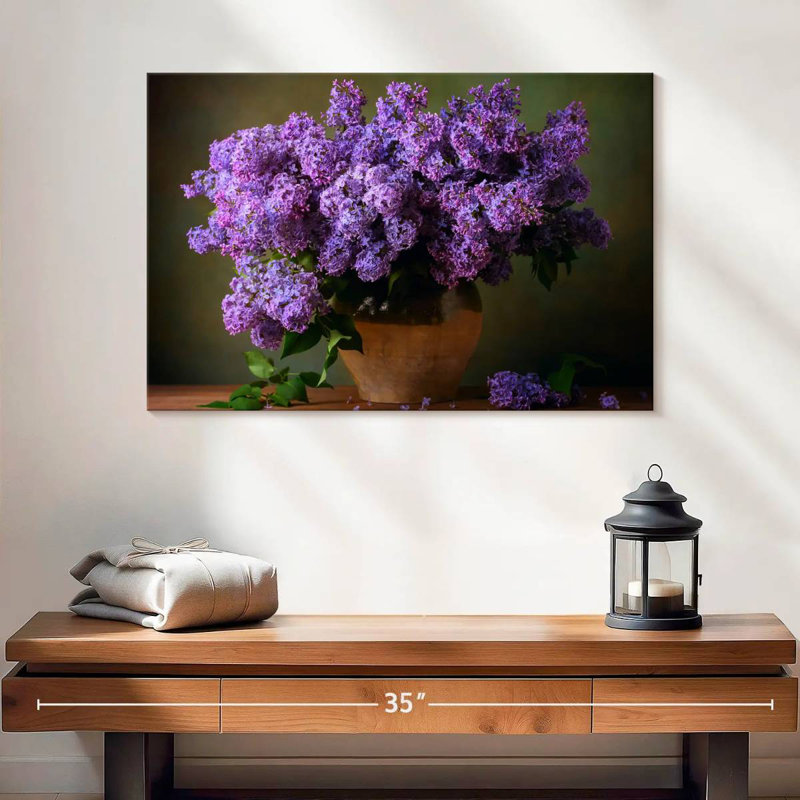 Bouquet de lilas mauves Harnek, H 16 po x l 24 po