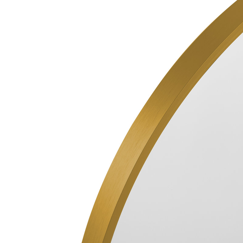 Metal Arch Wall Mirror, Gold
