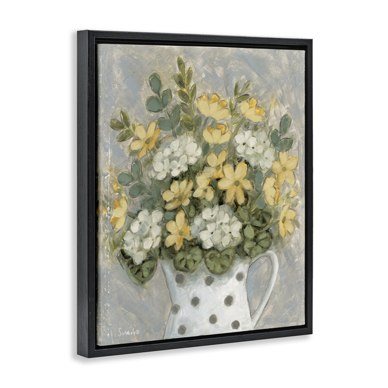 Cadre flottant dans un vase Farm Fresh, Cadre flottant noir de jais, H 21 po x l 17 po