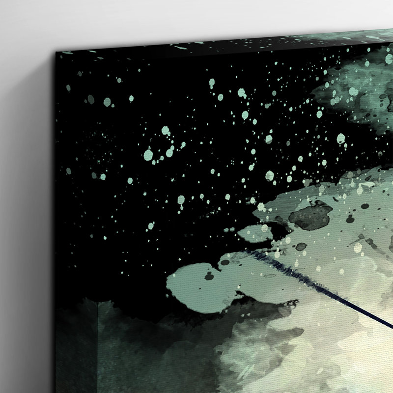 Ski Lift Skiing Snowboarding - Wrapped Canvas, 50cm H x 76cm W