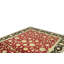 Tapis rouge et noir noué à la main de haute qualité