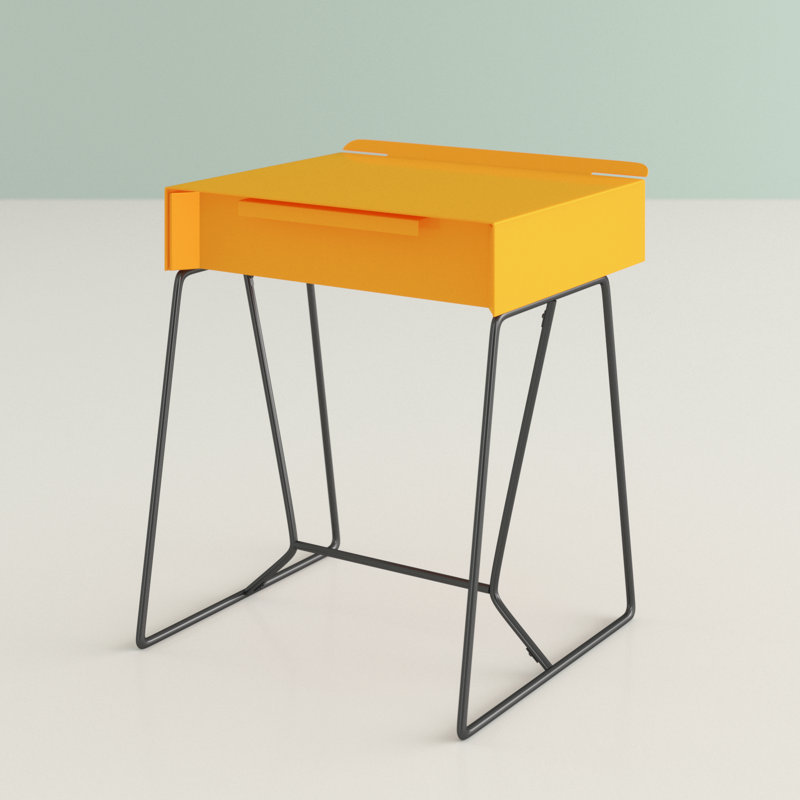 Edmonia Sled End Table, Yellow