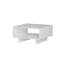 Sled Coffee Table with Storage Modern Square Design with Open Compartment-24069953-94592326