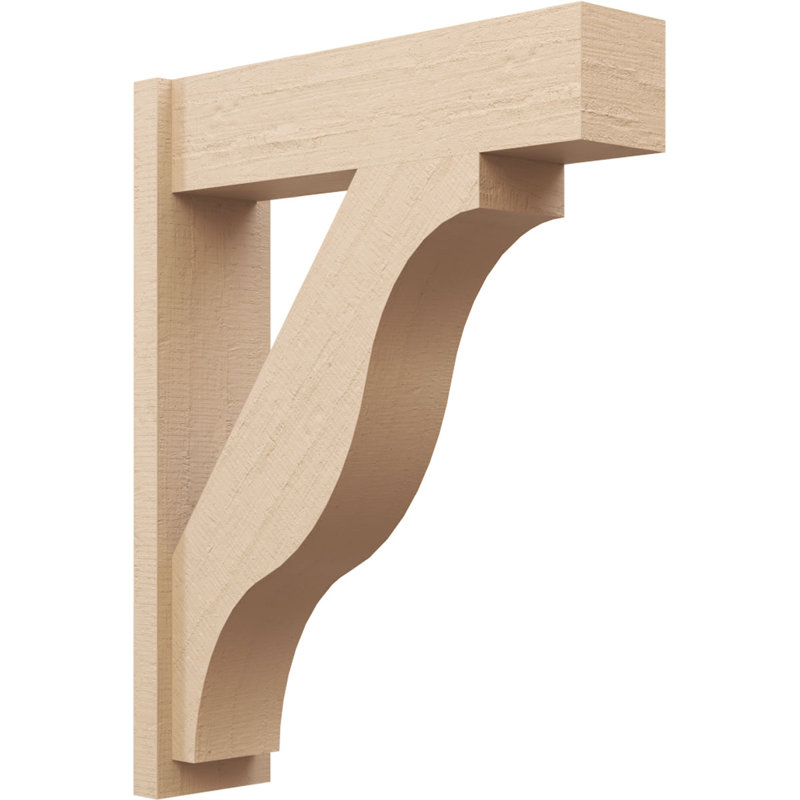 Bois de cèdre brut Funston Block TimberThane Perspector, brun clair apprêté, H 38 po x l 8 po x P 30 po