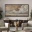 «Stormy Ocean Wave Cloudscape Neutral Coastal», impression sur toile encadrée-133897427-133897426