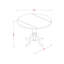 5 Piece Dining Room Furniture Set Includes a Round Kitchen Table with Dropleaf and 4 Linen Fabric Upholstered Dining Chairs, 42x42 Inch, Mahogany-1780679211-1764870117-1816246246