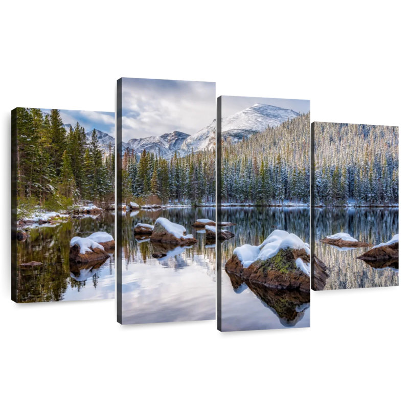 «Bear Lake Holiday Wall Art», H 48 po x l 75 po x P 1,25 po