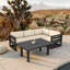 Avion Classic 5 Piece Sectional Set - Black - Cast Lagoon-1396094577-1396094569