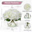 Hydrangées fleurs artificielles avec vase Arrangement de fausses fleurs en soie dans un vase en verre avec de l'eau artificielle pour la salle de bain