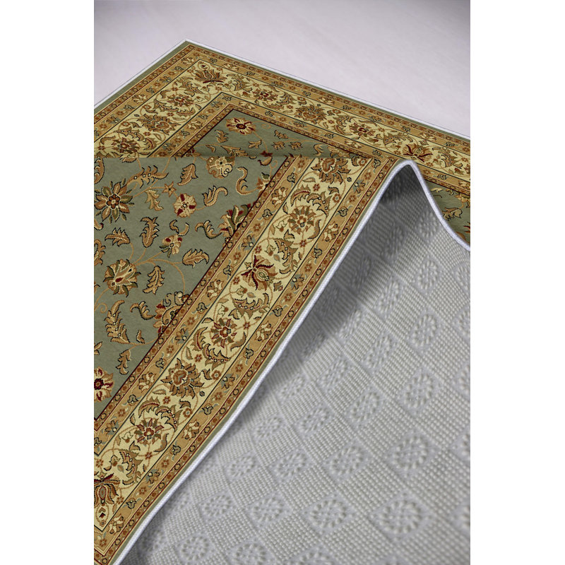 Eco-Friendly Hall Carpet (2.6 x 4.9 ft), Light Blue, 100% Polyester, 650 GSM | Antibacterial, Non-Slip PVC Dot Underside, 0.2 in Pile Height | Machine Washable, Digital Print, Perfect for Living Room & Entryway